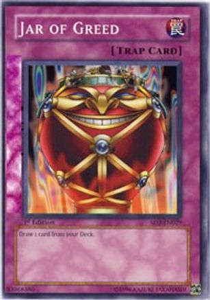 Jar of Greed (SD3-EN029) - Structure Deck: Blaze of Destruction 1st Edition - Premium Yugioh Single from Konami - Just $1.55! Shop now at Game Crave Tournament Store