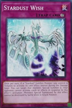 Stardust Wish (OP16-EN025) - OTS Tournament Pack 16 Unlimited - Premium Yugioh Single from Konami - Just $0.25! Shop now at Game Crave Tournament Store