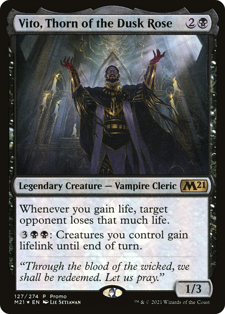 Vito, Thorn of the Dusk Rose (PRES-127) - Resale Promos Foil - Premium MTG Single from Wizards of the Coast - Just $1.49! Shop now at Game Crave Tournament Store