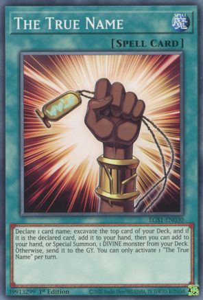 Game Crave Tournament Store - The True Name (EGS1-EN030) - Egyptian God Deck: Slifer the Sky Dragon Unlimited Game Crave Tournament Store - The True Name (EGS1-EN030) - Egyptian God Deck: Slifer the Sky Dragon Unlimited