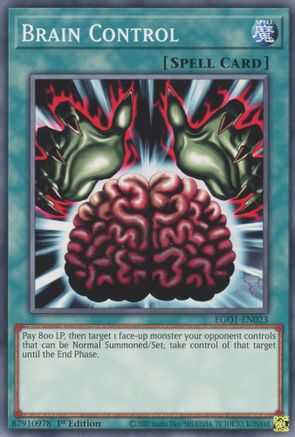 Game Crave Tournament Store - Brain Control (EGO1-EN023) - Egyptian God Deck: Obelisk the Tormentor 1st Edition Game Crave Tournament Store - Brain Control (EGO1-EN023) - Egyptian God Deck: Obelisk the Tormentor 1st Edition