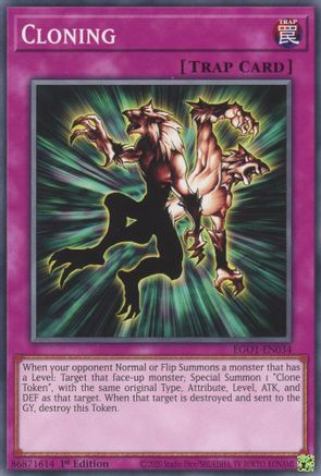 Game Crave Tournament Store - Cloning (EGO1-EN034) - Egyptian God Deck: Obelisk the Tormentor 1st Edition Game Crave Tournament Store - Cloning (EGO1-EN034) - Egyptian God Deck: Obelisk the Tormentor 1st Edition