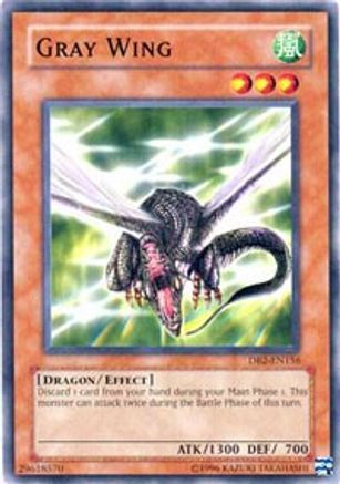 Gray Wing (DB2-EN156) - Dark Beginning 2 Unlimited - Premium Yugioh Single from Konami - Just $0.25! Shop now at Game Crave Tournament Store