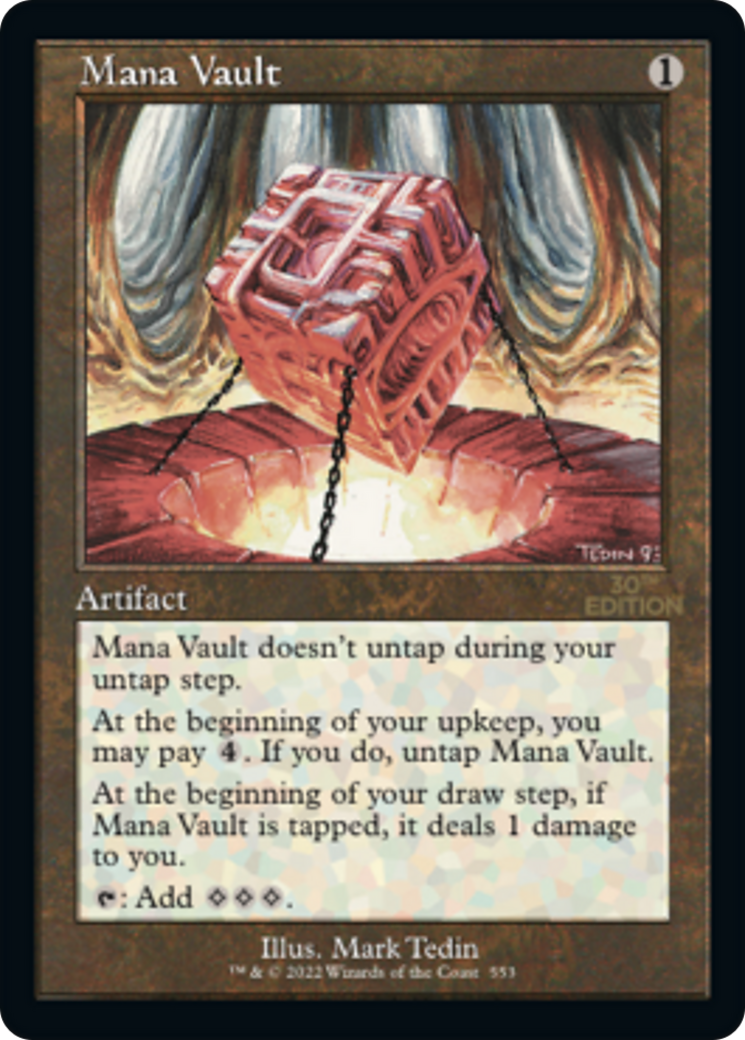 Mana Vault (30A-553) - 30th Anniversary Edition - Premium MTG Single from Wizards of the Coast - Just $44.38! Shop now at Game Crave Tournament Store