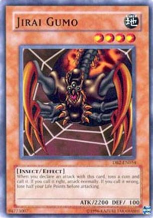 Jirai Gumo (DB2-EN054) - Dark Beginning 2 Unlimited - Premium Yugioh Single from Konami - Just $0.25! Shop now at Game Crave Tournament Store