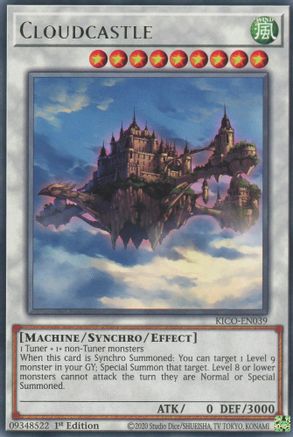 Cloudcastle (KICO-EN039) - King's Court 1st Edition - Premium Yugioh Single from Konami - Just $0.25! Shop now at Game Crave Tournament Store