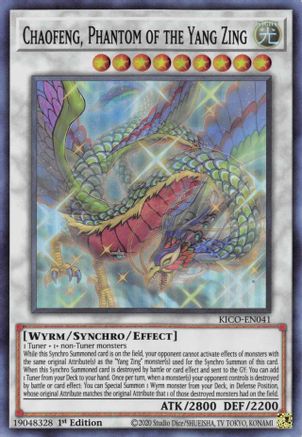Chaofeng, Phantom of the Yang Zing (KICO-EN041) - King's Court 1st Edition - Premium Yugioh Single from Konami - Just $0.26! Shop now at Game Crave Tournament Store
