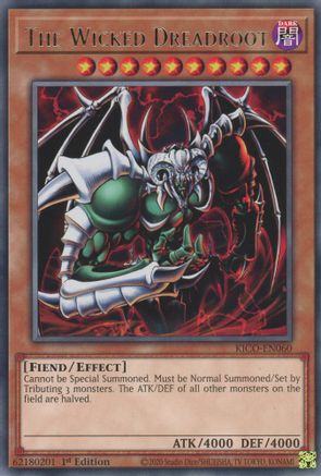 The Wicked Dreadroot (KICO-EN060) - King's Court 1st Edition - Premium Yugioh Single from Konami - Just $0.25! Shop now at Game Crave Tournament Store