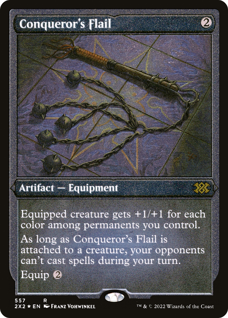 Conqueror's Flail (2X2-557) - Double Masters 2022 Etched Foil - Premium MTG Single from Wizards of the Coast - Just $10.47! Shop now at Game Crave Tournament Store