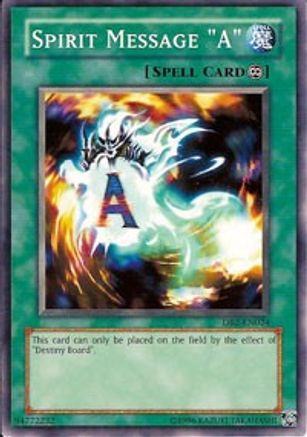 Spirit Message "A" (DB2-EN024) - Dark Beginning 2 Unlimited - Premium Yugioh Single from Konami - Just $0.34! Shop now at Game Crave Tournament Store