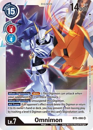 Omnimon (BT5-086) - Battle of Omni Foil - Premium Digimon Single from Bandai - Just $1.87! Shop now at Game Crave Tournament Store