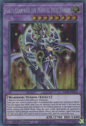 Gilti-Gearfried the Magical Steel Knight (CR) (KICO-EN014) - King's Court 1st Edition - Premium Yugioh Single from Konami - Just $2.80! Shop now at Game Crave Tournament Store