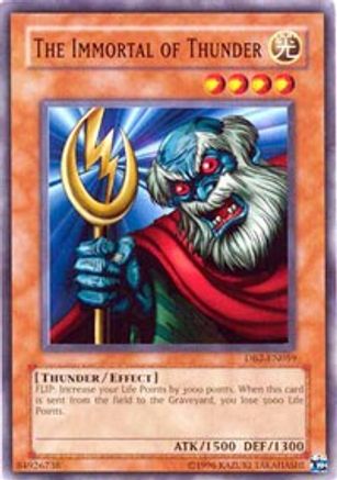 The Immortal of Thunder (DB2-EN059) - Dark Beginning 2 Unlimited - Premium Yugioh Single from Konami - Just $0.25! Shop now at Game Crave Tournament Store