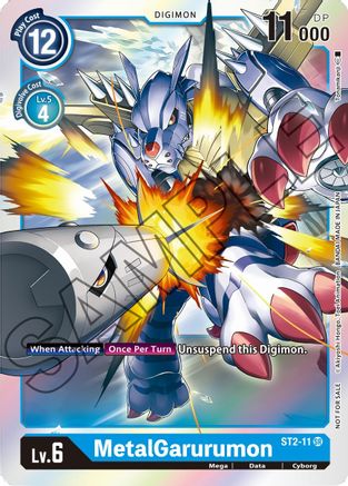 MetalGarurumon - ST2-11 (Event Pack 1) (ST2-11) - Starter Deck 02: Cocytus Blue Foil - Premium Digimon Single from Bandai - Just $3.47! Shop now at Game Crave Tournament Store