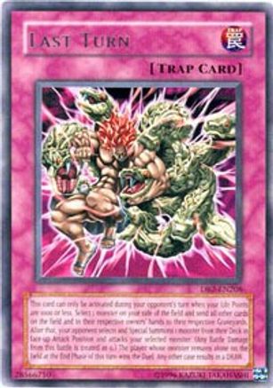 Last Turn (DB2-EN206) - Dark Beginning 2 Unlimited - Premium Yugioh Single from Konami - Just $1.54! Shop now at Game Crave Tournament Store