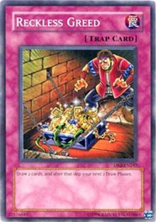 Reckless Greed (DB2-EN247) - Dark Beginning 2 Unlimited - Premium Yugioh Single from Konami - Just $0.35! Shop now at Game Crave Tournament Store