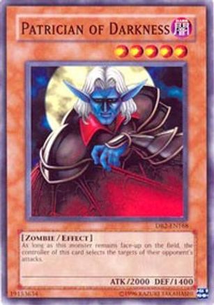 Patrician of Darkness (DB2-EN168) - Dark Beginning 2 Unlimited - Premium Yugioh Single from Konami - Just $0.32! Shop now at Game Crave Tournament Store