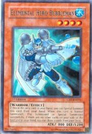 Elemental Hero Bubbleman (CRV-EN014) - Cybernetic Revolution 1st Edition - Premium Yugioh Single from Konami - Just $0.78! Shop now at Game Crave Tournament Store