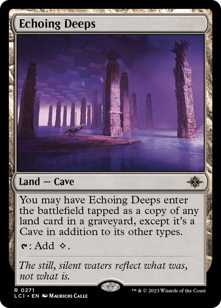 Echoing Deeps (LCI-271) - The Lost Caverns of Ixalan Foil - Premium MTG Single from Wizards of the Coast - Just $0.16! Shop now at Game Crave Tournament Store