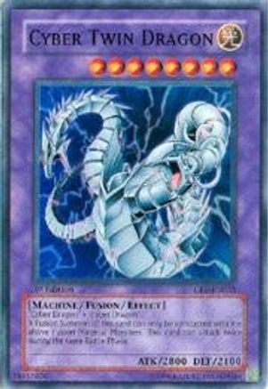 Cyber Twin Dragon (CRV-EN035) - Cybernetic Revolution 1st Edition - Premium Yugioh Single from Konami - Just $1.74! Shop now at Game Crave Tournament Store