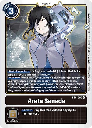 Arata Sanada (BT5-090) - Battle of Omni - Premium Digimon Single from Bandai - Just $0.49! Shop now at Game Crave Tournament Store