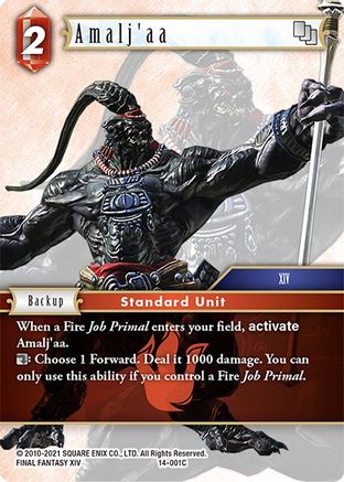 Amalj'aa (OPUS XIV: CRYSTAL ABYSS) Foil - Premium Final Fantasy Single from Opus XIV: Crystal Abyss - Just $0.46! Shop now at Game Crave Tournament Store