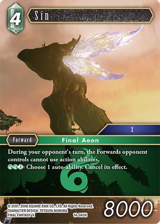 Sin (OPUS XIV: CRYSTAL ABYSS) Foil - Premium Final Fantasy Single from Opus XIV: Crystal Abyss - Just $1.80! Shop now at Game Crave Tournament Store