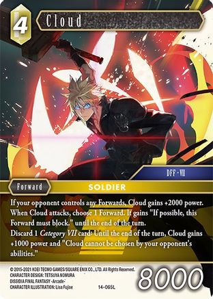 Cloud (OPUS XIV: CRYSTAL ABYSS) Foil - Premium Final Fantasy Single from Opus XIV: Crystal Abyss - Just $14.38! Shop now at Game Crave Tournament Store
