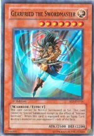 Gearfried the Swordmaster (SD5-EN016) - Structure Deck: Warrior's Triumph 1st Edition - Premium Yugioh Single from Konami - Just $0.46! Shop now at Game Crave Tournament Store