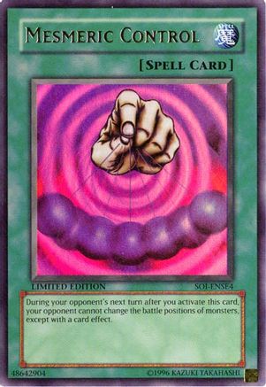Mesmeric Control (EU) (SOI-ENSE4) - Shadow of Infinity Limited - Premium Yugioh Single from Konami - Just $1! Shop now at Game Crave Tournament Store