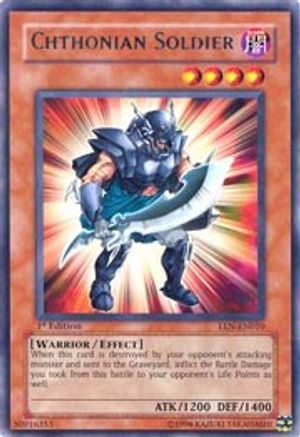 Chthonian Soldier (EEN-EN010) - Elemental Energy Unlimited - Premium Yugioh Single from Konami - Just $0.26! Shop now at Game Crave Tournament Store