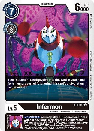 Infermon (BT5-067) - Battle of Omni - Premium Digimon Single from Bandai - Just $0.25! Shop now at Game Crave Tournament Store
