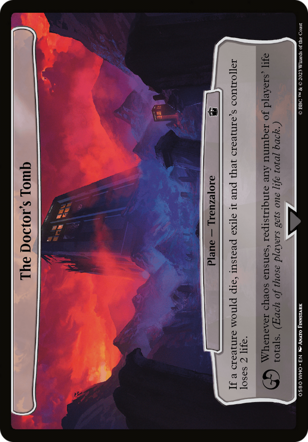 The Doctor's Tomb (WHO-580) - Doctor Who - Premium MTG Single from Wizards of the Coast - Just $0.09! Shop now at Game Crave Tournament Store