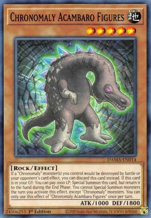 Chronomaly Acambaro Figures (DAMA-EN014) - Dawn of Majesty 1st Edition - Premium Yugioh Single from Konami - Just $0.25! Shop now at Game Crave Tournament Store