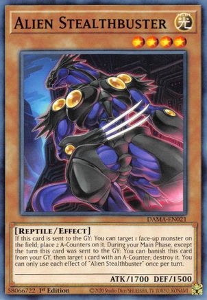 Alien Stealthbuster (DAMA-EN021) - Dawn of Majesty 1st Edition - Premium Yugioh Single from Konami - Just $0.25! Shop now at Game Crave Tournament Store