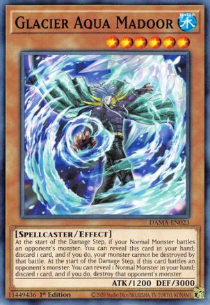 Glacier Aqua Madoor (DAMA-EN023) - Dawn of Majesty 1st Edition - Premium Yugioh Single from Konami - Just $0.25! Shop now at Game Crave Tournament Store