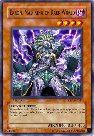 Brron, Mad King of Dark World (EEN-EN022) - Elemental Energy 1st Edition - Premium Yugioh Single from Konami - Just $0.25! Shop now at Game Crave Tournament Store