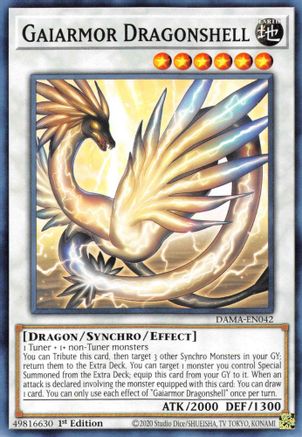 Gaiarmor Dragonshell (DAMA-EN042) - Dawn of Majesty 1st Edition - Premium Yugioh Single from Konami - Just $0.25! Shop now at Game Crave Tournament Store