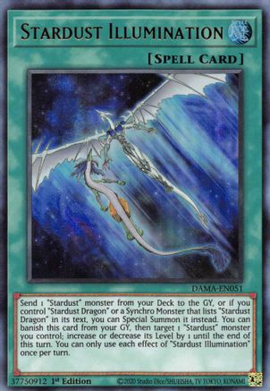 Stardust Illumination (DAMA-EN051) - Dawn of Majesty 1st Edition - Premium Yugioh Single from Konami - Just $1.08! Shop now at Game Crave Tournament Store