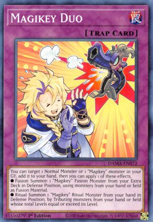 Magikey Duo (DAMA-EN072) - Dawn of Majesty 1st Edition - Premium Yugioh Single from Konami - Just $0.25! Shop now at Game Crave Tournament Store