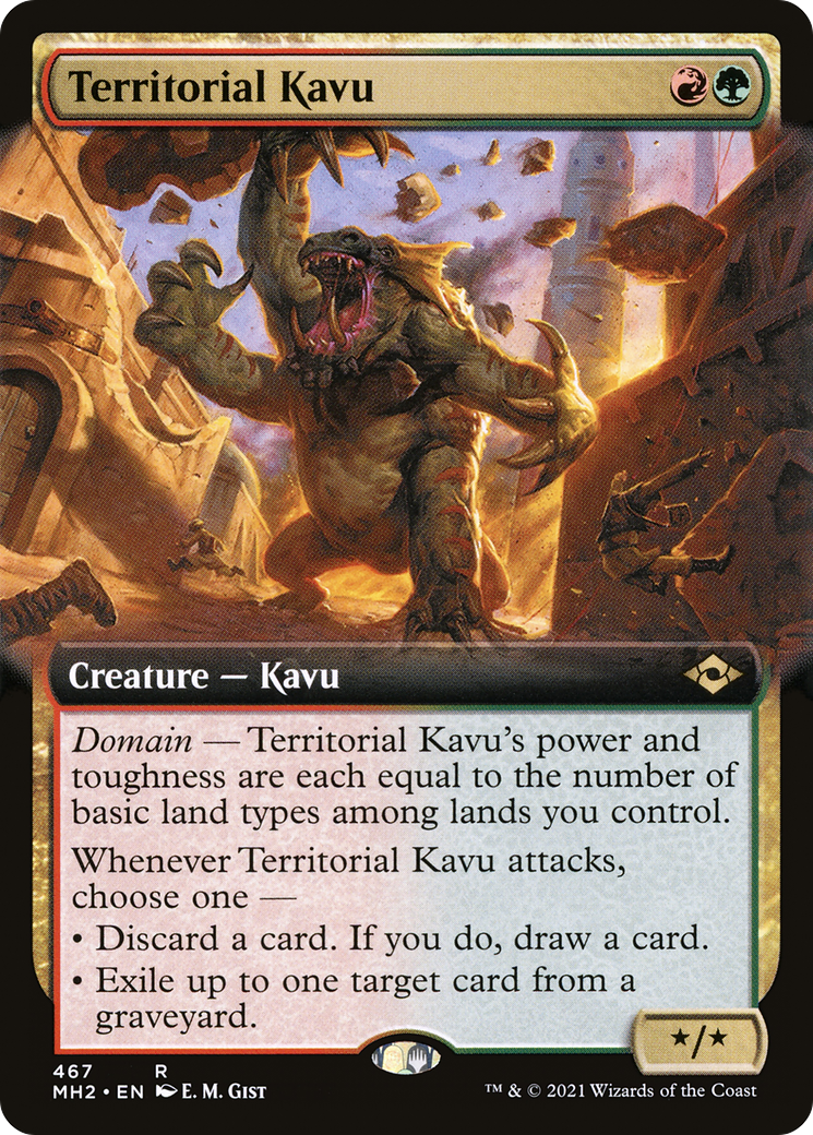Territorial Kavu (MH2-467) - Modern Horizons 2: (Extended Art) Foil - Premium MTG Single from Wizards of the Coast - Just $0.57! Shop now at Game Crave Tournament Store
