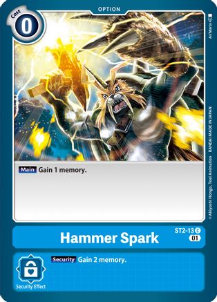 Hammer Spark - ST2-13 (Alternate Art) (ST2-13) - Starter Deck 08: Ulforce Veedramon - Premium Digimon Single from Bandai - Just $0.37! Shop now at Game Crave Tournament Store