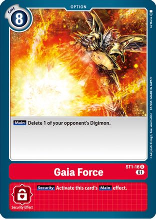 Gaia Force - ST1-16 (Alternate Art) (ST1-16) - Starter Deck 07: Gallantmon - Premium Digimon Single from Bandai - Just $0.08! Shop now at Game Crave Tournament Store