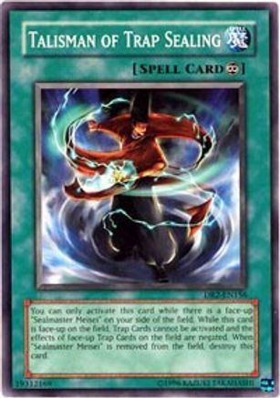 Talisman of Trap Sealing (DR2-EN156) - Dark Revelation Volume 2 Unlimited - Premium Yugioh Single from Konami - Just $0.25! Shop now at Game Crave Tournament Store