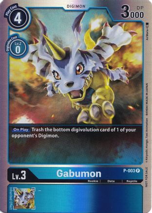 Gabumon - P-003 (Rainbow Foil) (P-003) - Digimon Promotion Cards Foil - Premium Digimon Single from Bandai - Just $0.69! Shop now at Game Crave Tournament Store