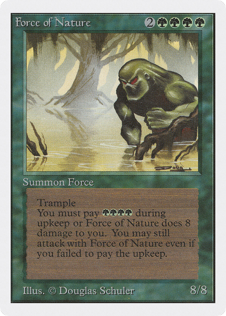 Force of Nature (2ED-195) - Unlimited Edition - Premium MTG Single from Wizards of the Coast - Just $13.20! Shop now at Game Crave Tournament Store