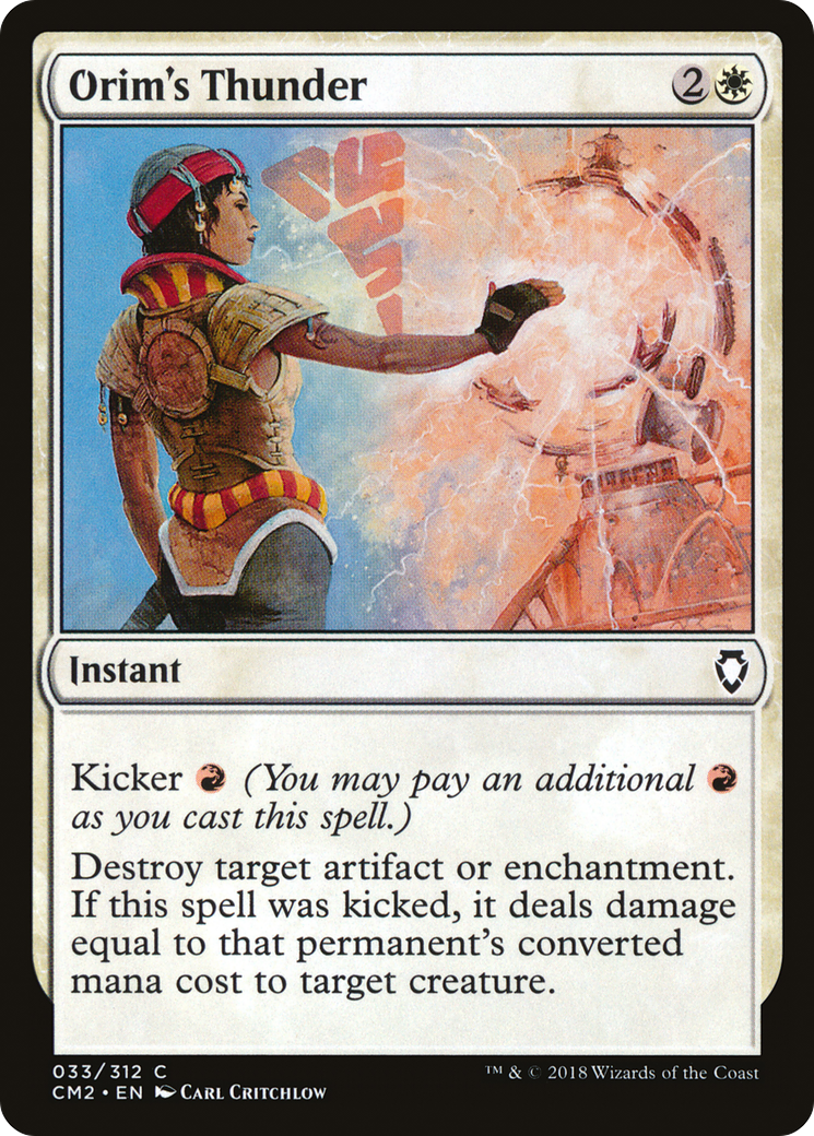 Orim's Thunder (CM2-033) - Commander Anthology Volume II - Premium MTG Single from Wizards of the Coast - Just $0.08! Shop now at Game Crave Tournament Store