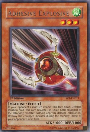 Adhesive Explosive (SOI-EN011) - Shadow of Infinity 1st Edition - Premium Yugioh Single from Konami - Just $0.31! Shop now at Game Crave Tournament Store
