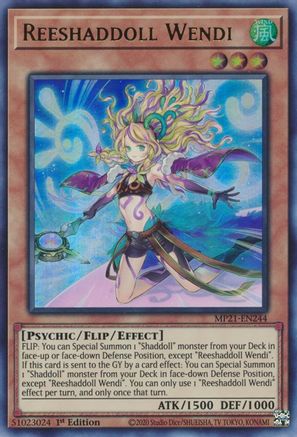 Reeshaddoll Wendi (MP21-EN244) - 2021 Tin of Ancient Battles 1st Edition - Premium Yugioh Single from Konami - Just $0.08! Shop now at Game Crave Tournament Store