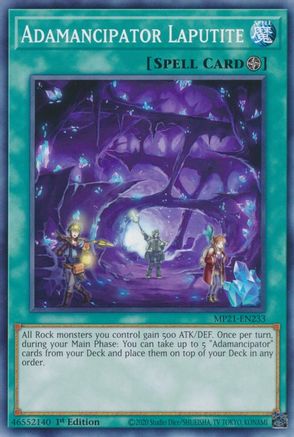 Adamancipator Laputite (MP21-EN233) - 2021 Tin of Ancient Battles 1st Edition - Premium Yugioh Single from Konami - Just $0.25! Shop now at Game Crave Tournament Store